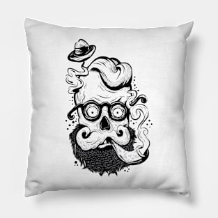 Zombie hipster Pillow