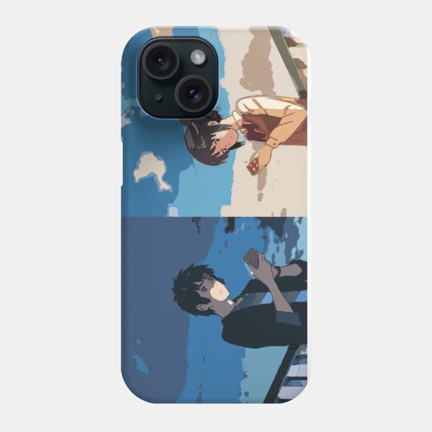 Your Name. Mitsuha and Taki Phone Case by BleizerShtorn