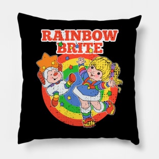 Vintage Rainbow Brite 80s Pillow