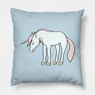 Pastel unicorn art Pillow