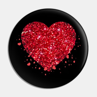 Red heart: sweetheart Pin