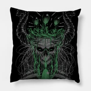 Design "Dark Aquarius" Dark Green Pillow