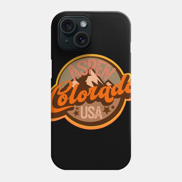 Aspen Colorado badge Phone Case by SpaceWiz95