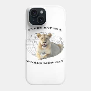 Every Day Is A Word Lion Day Phone Case