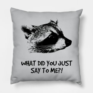 WHAT DID YOU JUST SAY TO ME?! Pillow