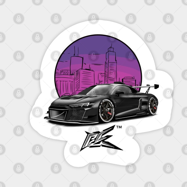 audi r8 lms black - Audi R8 - Sticker | TeePublic