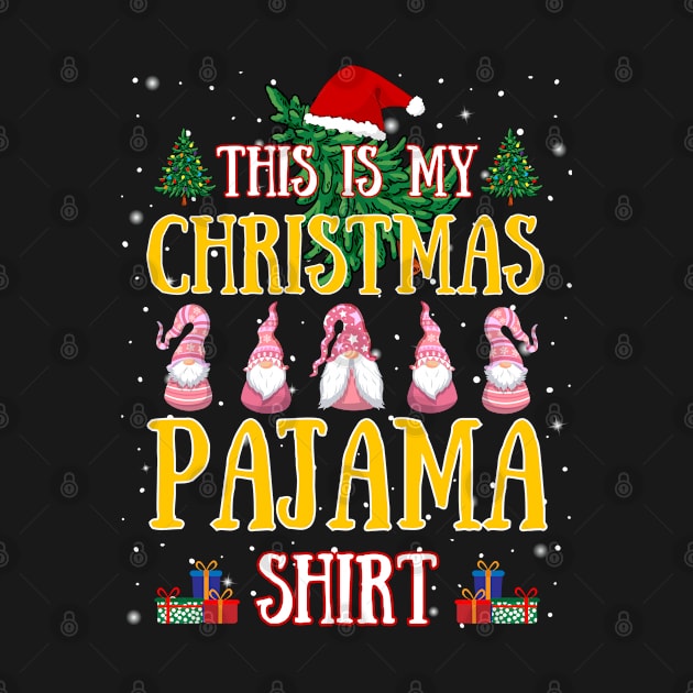 Funny Pink Christmas Gnomes This Is My Christmas Pajama by egcreations