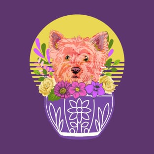 Cairn Terrier with Flowers T-Shirt