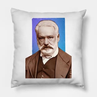 French Writer Victor Hugo illustration Pillow