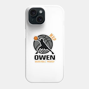 Owen MVP Custom Player Basketball Prodigy Your Name Phone Case