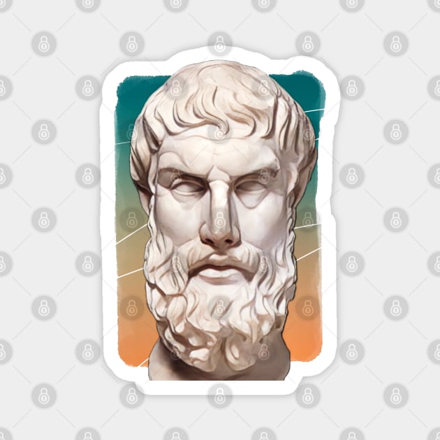 Greek philosopher Epicurus Illustration Magnet by Litstoy 