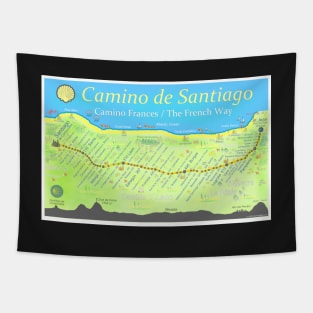 Camino de Santiago - Camino Frances / The French Way Tapestry