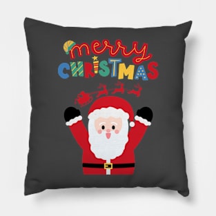 Merry Christmas with Santa Pillow