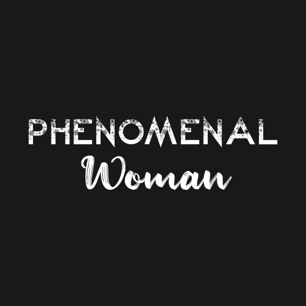 phenomenal woman t shirt by abuzaidstudio