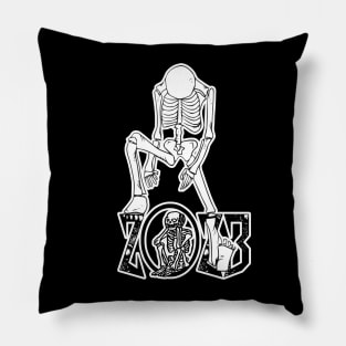 SKULL NEW YEAR 2023 WHITE Pillow