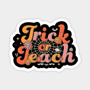 Abstract Groovy Trick Or Teach Teacher Halloween Costume Magnet