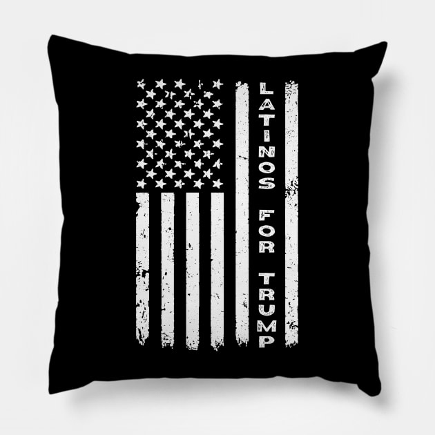 Latinos For Trump Pillow by Etopix