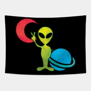 Alien in Outer Space Tapestry