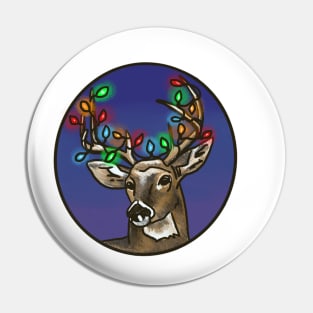 Deer- Xmas version Pin