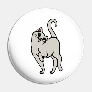 Begging for Pettings--Cream Cat Style Pin