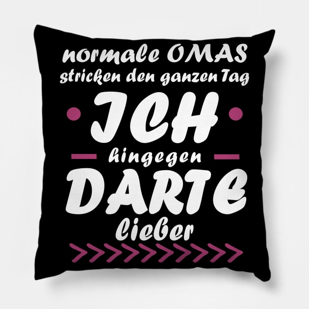 Darts Bullseye Tripple Twenty Spruch Sport Pillow by FindYourFavouriteDesign