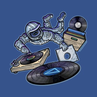 Dark Side of the Record - Audiophile Astronaut T-Shirt