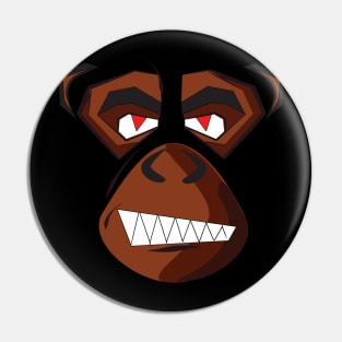angry monkey Pin