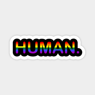 Rainbow Human LGBT Pride Magnet