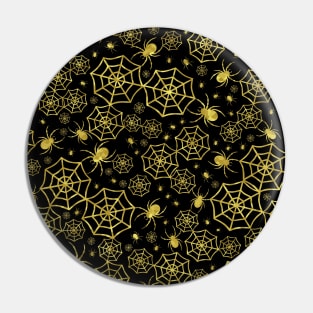 EERIE Gold Spiders Pin