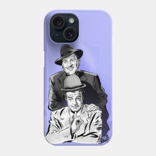 Abbott and Costello - An illustration by Paul Cemmick Phone Case