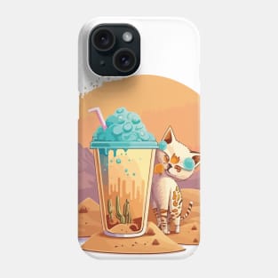 Get Your Meow On with Cat Boba Tea Phone Case