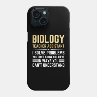 Biology Teacher Assistant Christmas from student Phone Case