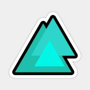 Abstract Triangles Magnet