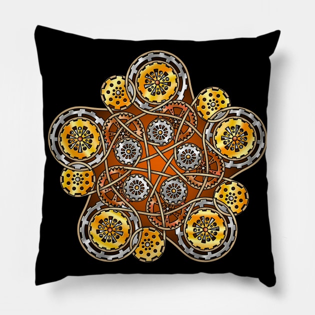Steampunk Knot Pillow by Beth Wilson