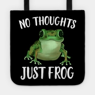 No Thoughts Just Frog Tote