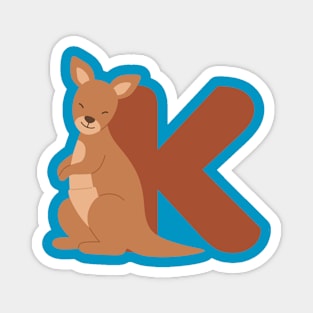 Animal alphabet K Magnet