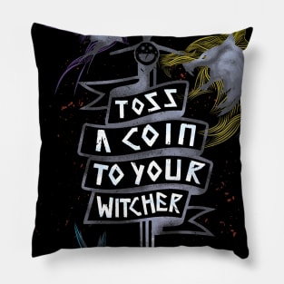 Toss a coin to your Witcher Pillow