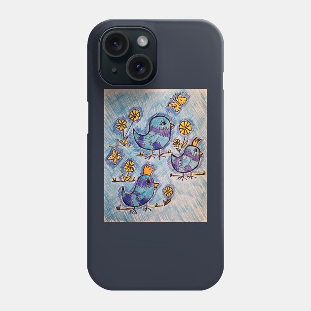 Blue Bird of Happiness Phone Case by dpenn