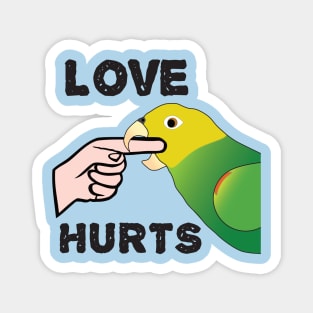 Love Hurts - Double Yellow Headed Amazon Parrot Magnet