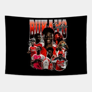 Bukayo Saka Retro Bootleg Tapestry