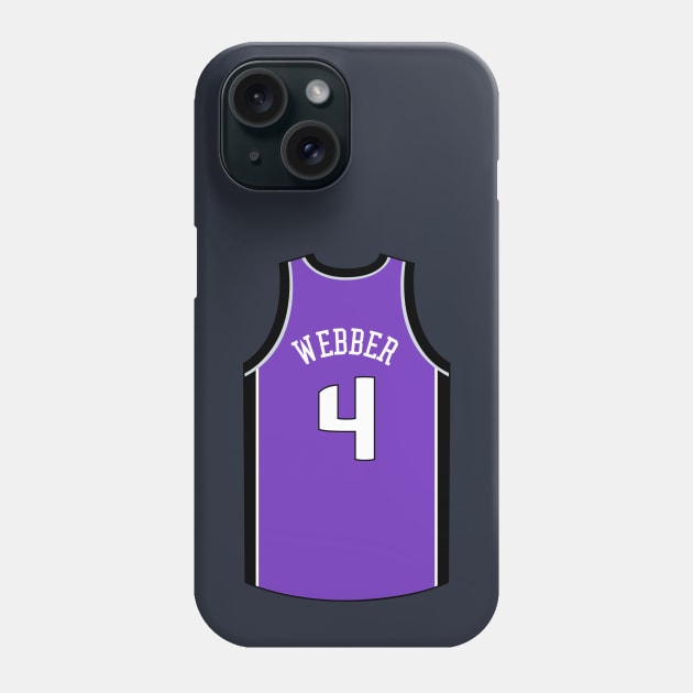 Chris Webber Sacramento Jersey Qiangy Phone Case by qiangdade