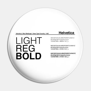 Helvetica Typography Font Graphic Design Pin