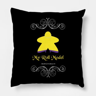 Roll Model, yellow, dark Pillow