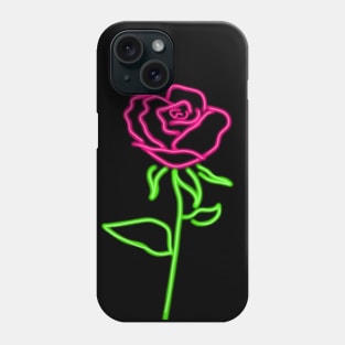 Neon Rose Phone Case