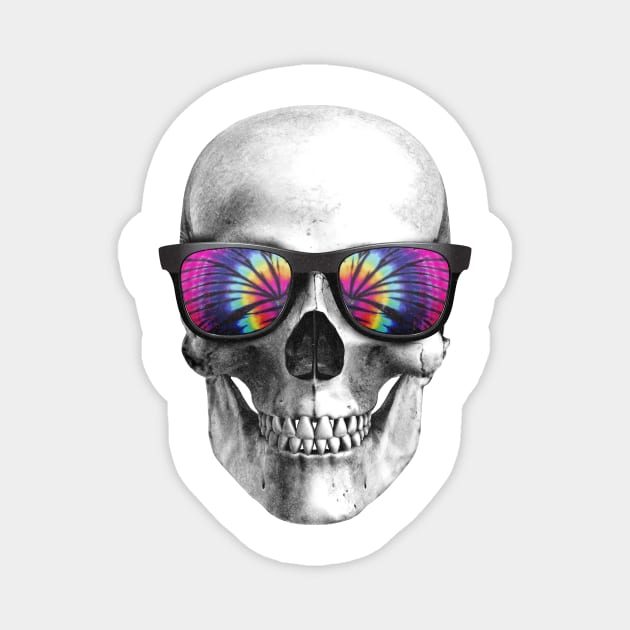 Groovy Skull Magnet by BrickorBrackdesigns