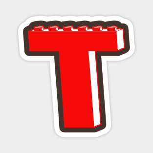 THE LETTER T by Customize My Minifig Magnet