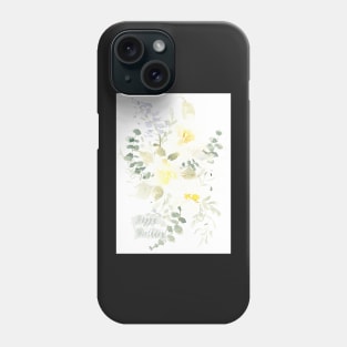 Dainty Yellow Watercolor Happy Birthday Greeting Card Phone Case