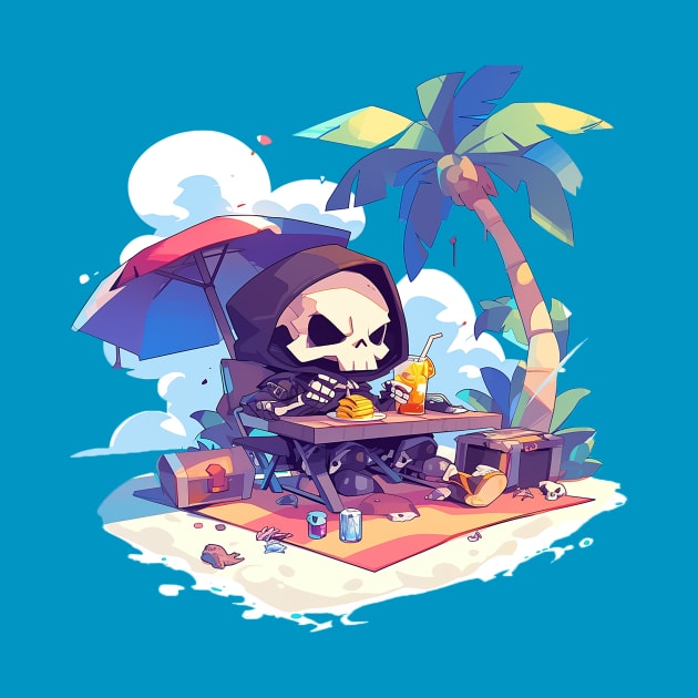 grim reaper at vacation by StevenBag
