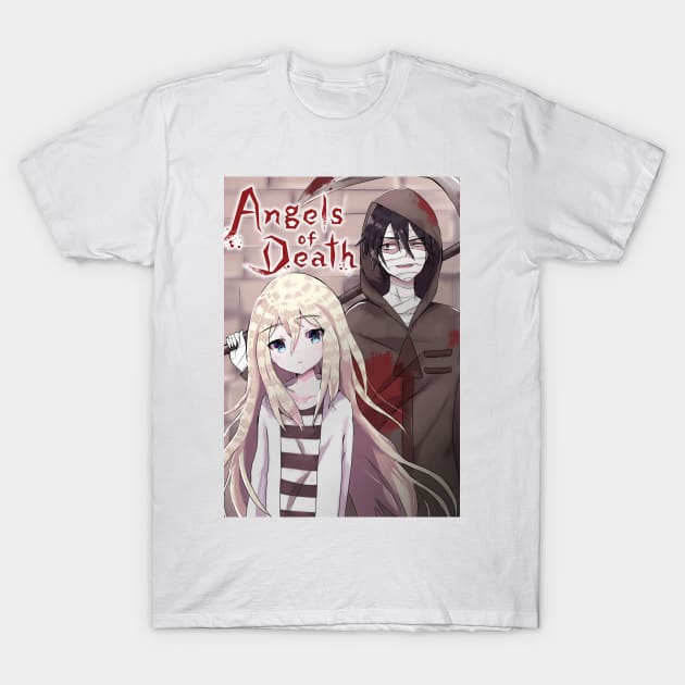 AOD: Zack, Rachel art by Kibo-Kibo - Angels Of Death - T-Shirt