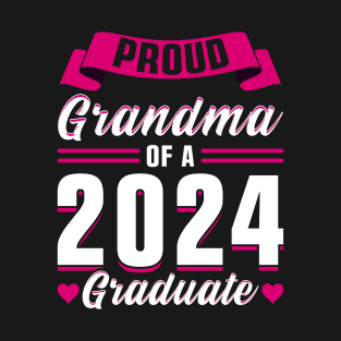 Proud Grandma of a 2024 Graduate T-Shirt